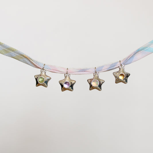 Guiding Star Charm for Laura (opal)